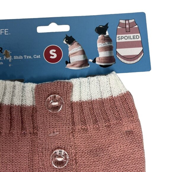 Vibrant Life Pet Sweater Spoiled Pink Size Small - Picture 6 of 10